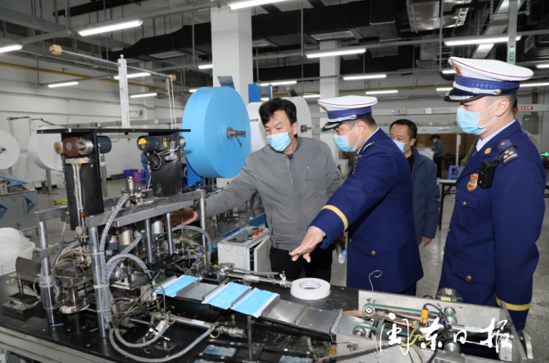 护航防疫生产线的“火焰蓝” 消防技术服务精准下沉企业